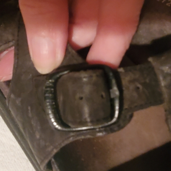 Mephisto Sam Fisherman Black Leather Closed Toe Sz. 10 Euro 44 Sandal - Picture 11 of 12